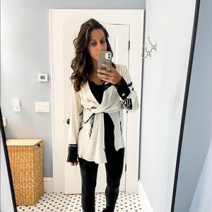 Tunic Blouse Gold Buttons